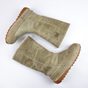Sorel Suka Waterproof Boots Tan Fleece Lined 7.5
